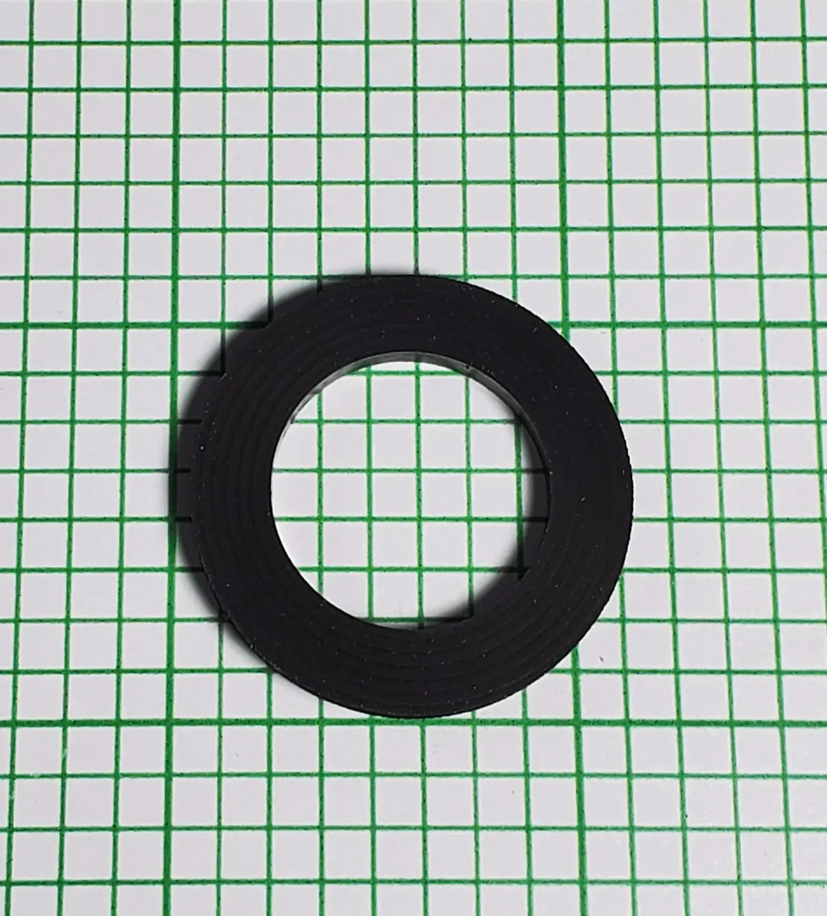 Yoke End Water Meter Gasket, For 5/8" X 1/2" Meters Gt-112, Epdm 1/8" Thick 3