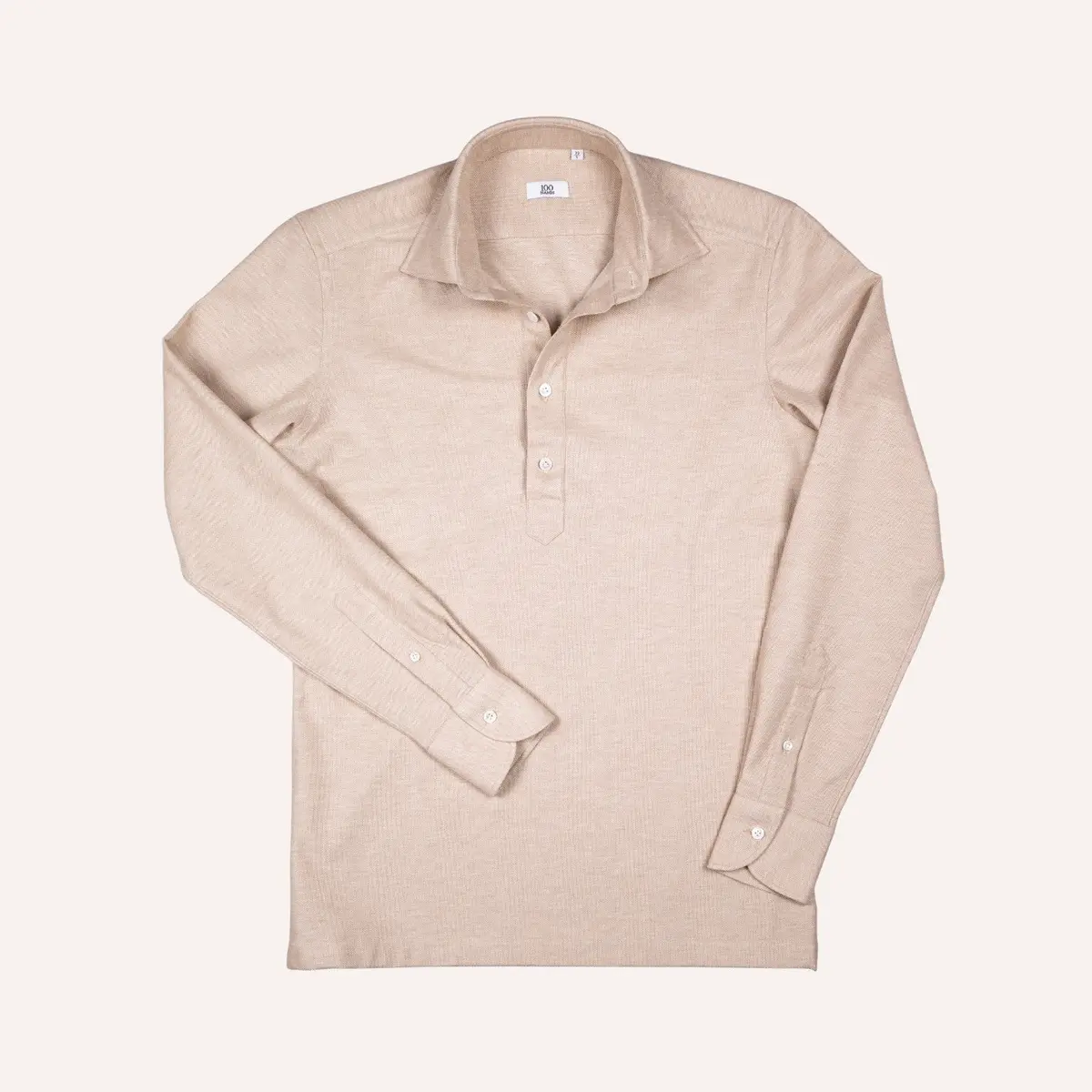 Beige Jersey Popover Shirt 1