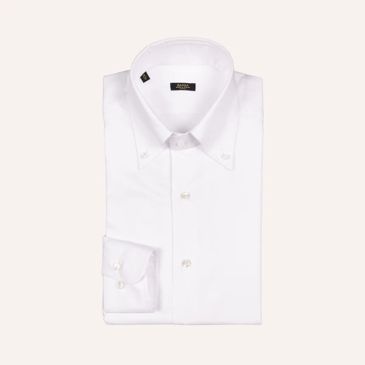 White Slim Fit Oxford Button Down Shirt 1