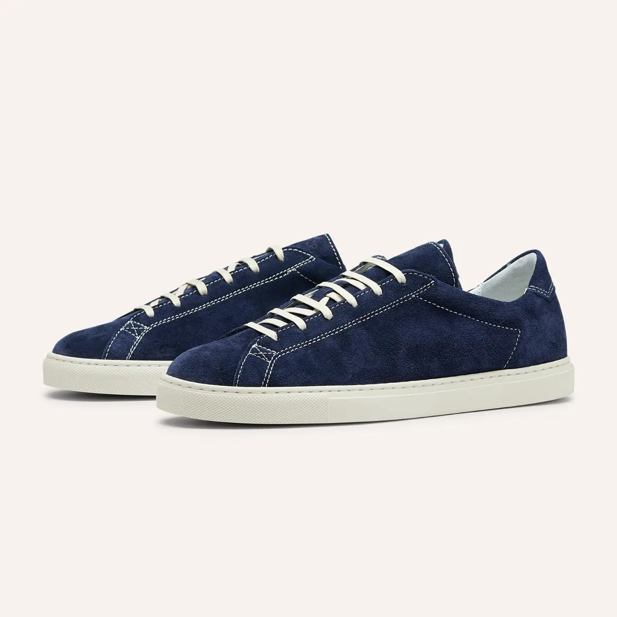 Navy Suede Racquet Sneakers 1