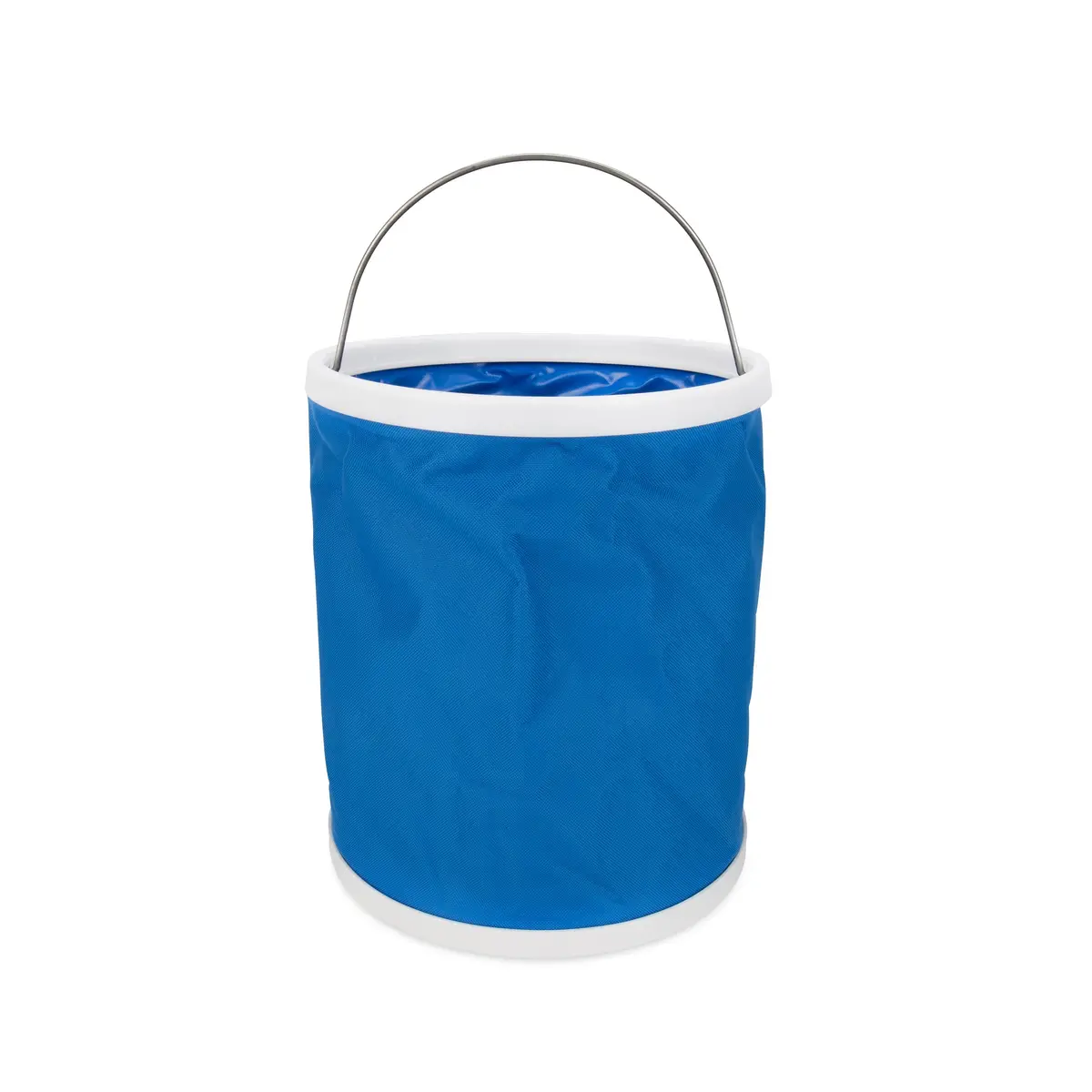 Collapsible Bucket, Blue & White 1