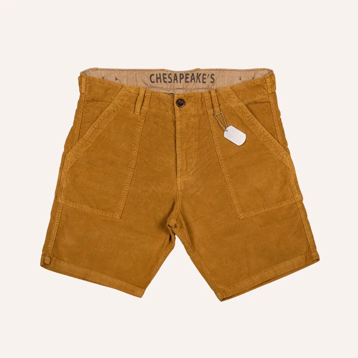 Tobacco Brown Shannon Corduroy Shorts 1