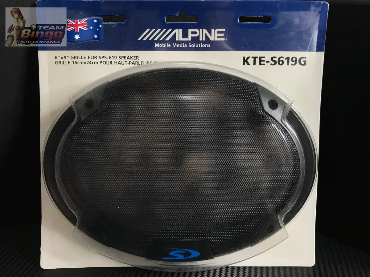 Alpine Genuine Type S 6X9 Inch Speaker Grills Pair S-69C R-S69.2 1