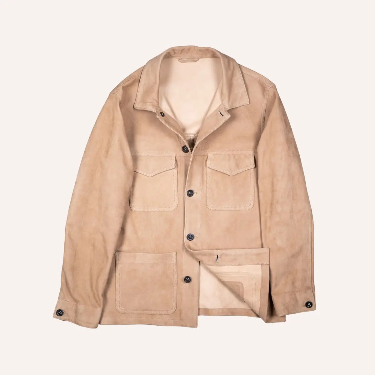 Tan Suede Safari Jacket 1