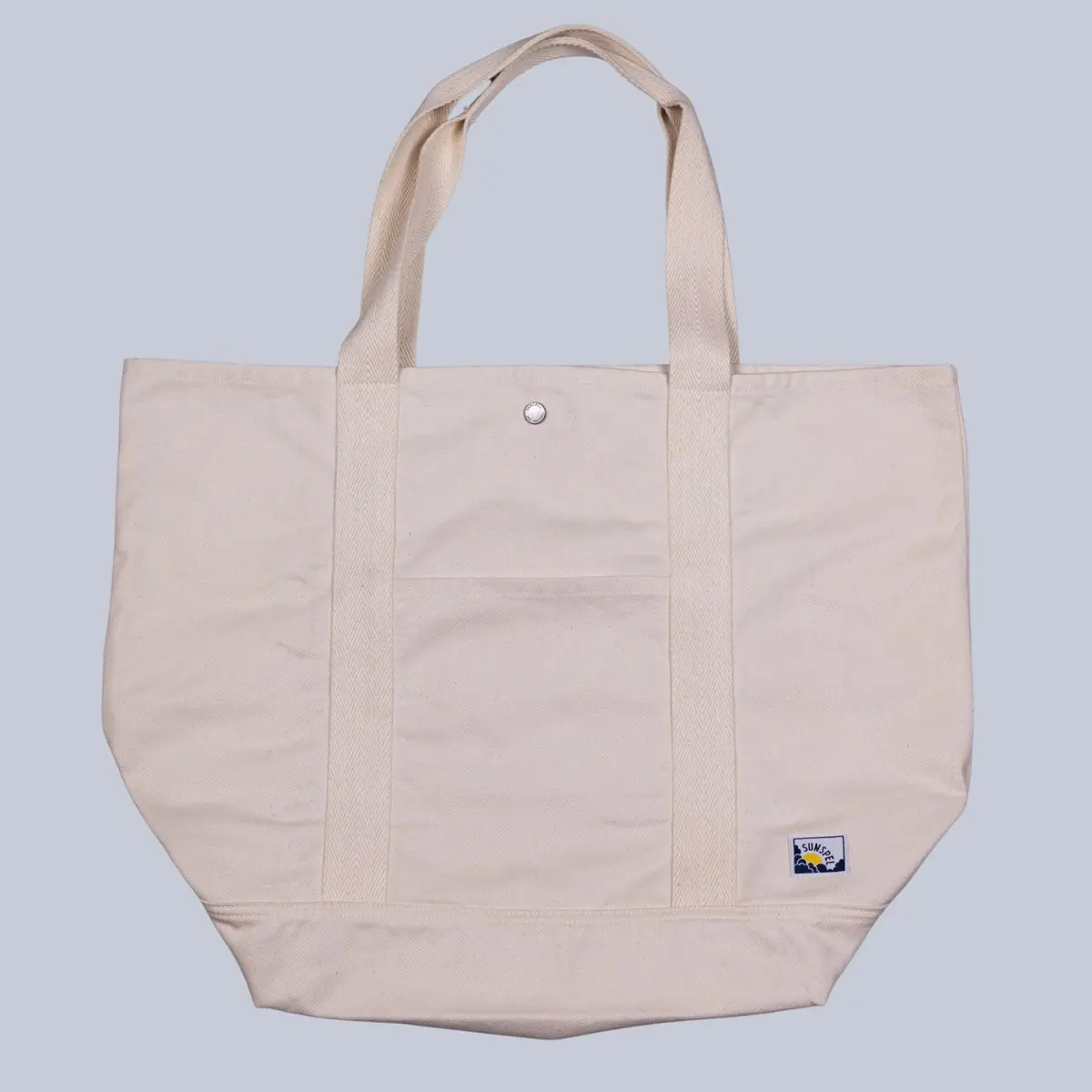 Off White Canvas Large Tote 1