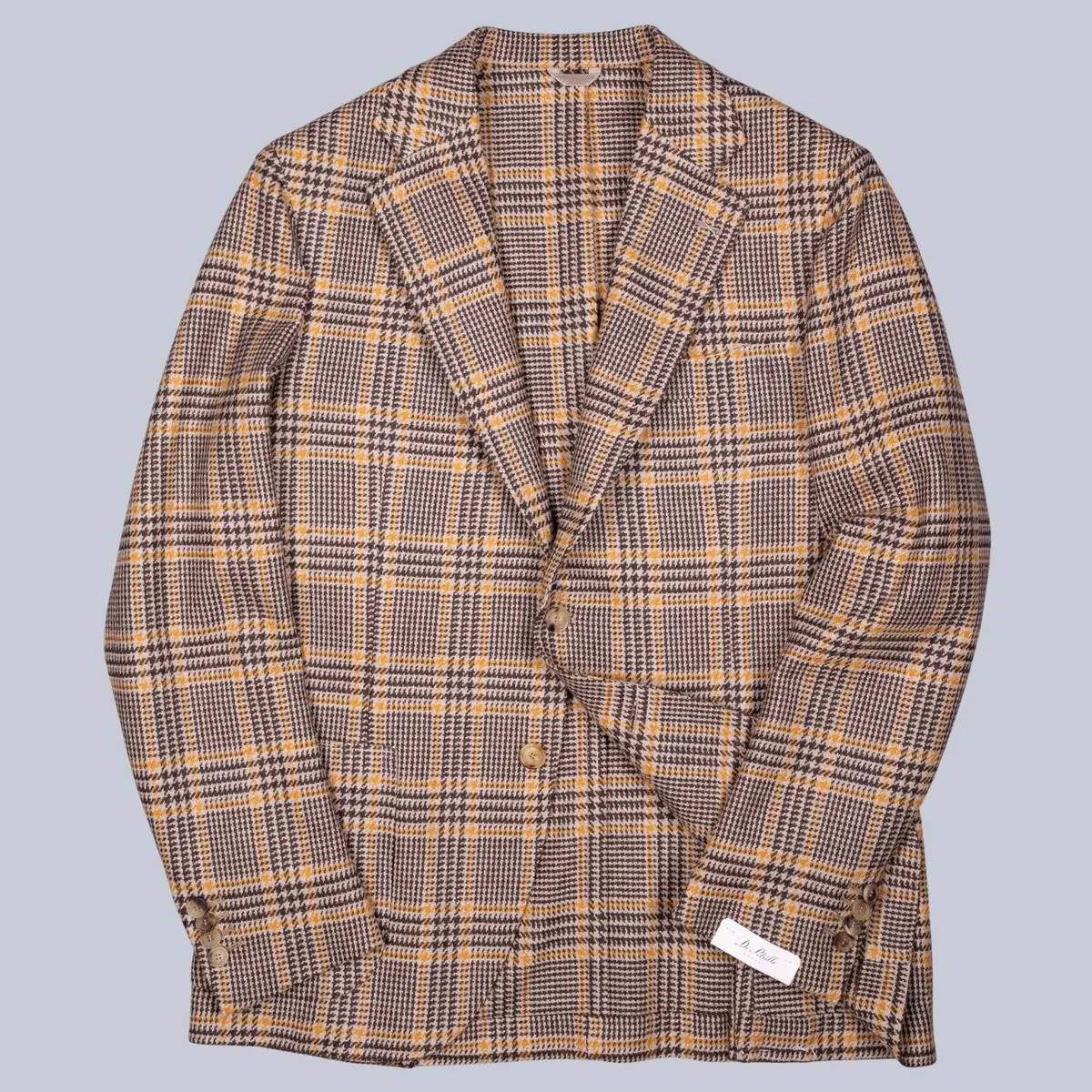 Brown Glencheck Wool Blazer 1