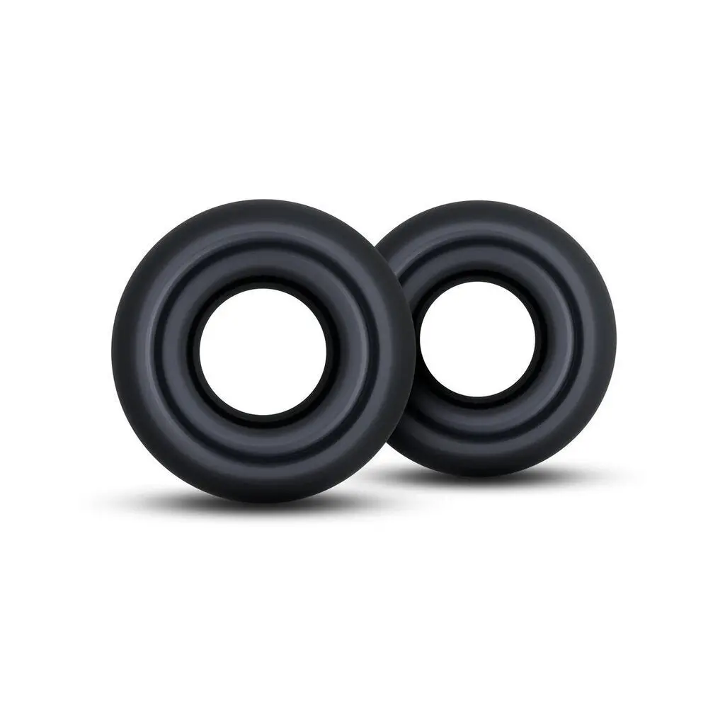 Stay Hard - Donut Rings Oversized - Black 1