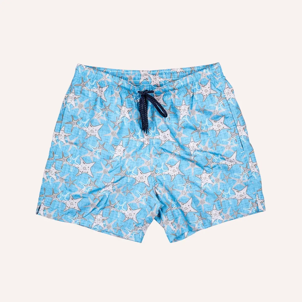 Turquoise Starfish Printed Swim Shorts 1