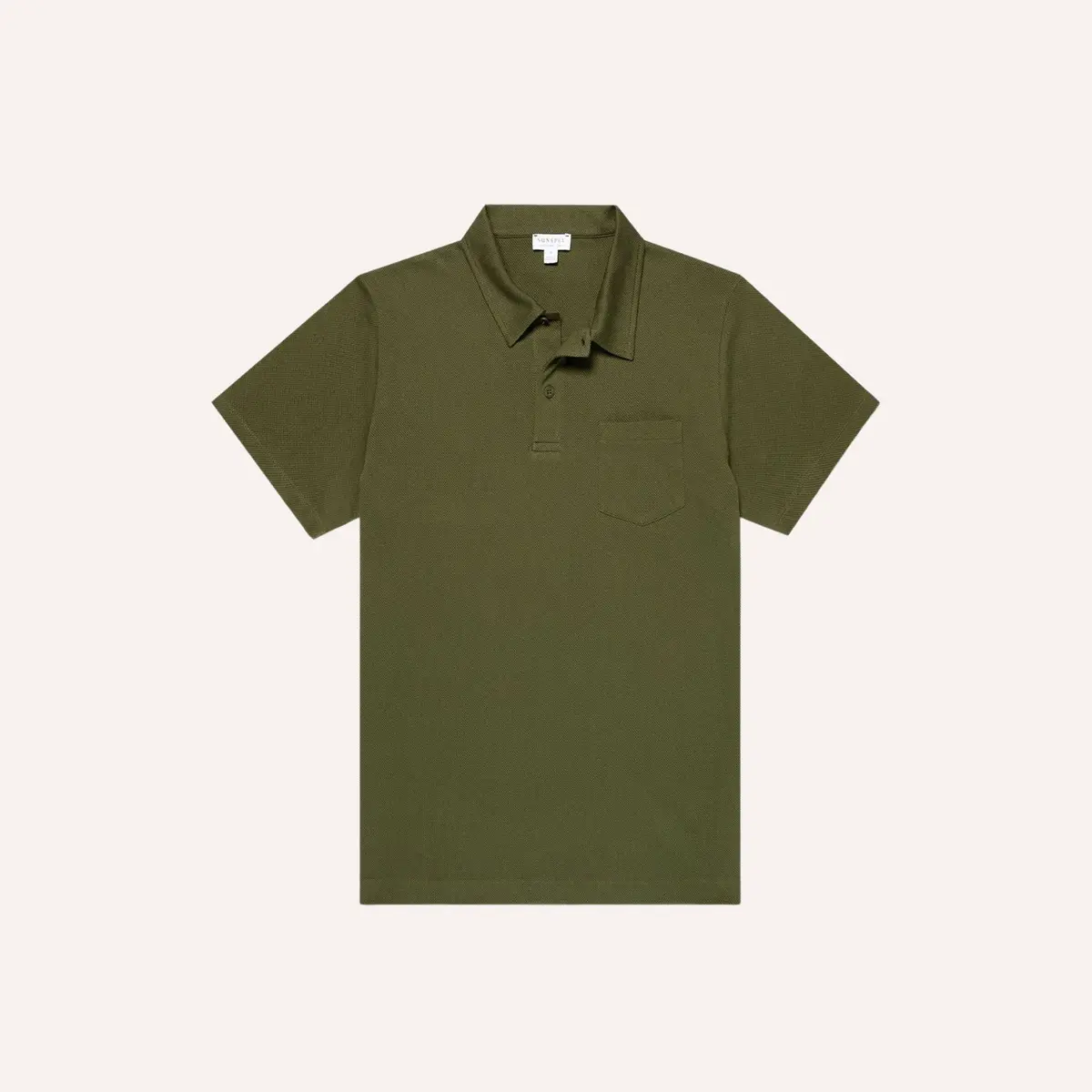 Deep Olive Riviera Short Sleeve Polo Shirt 1