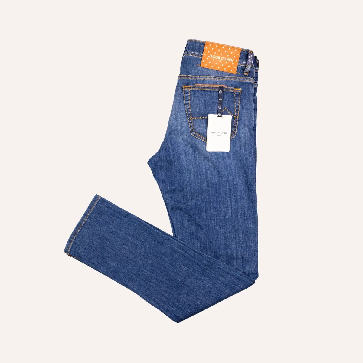 Washed Blue Slim Fit Denim 1