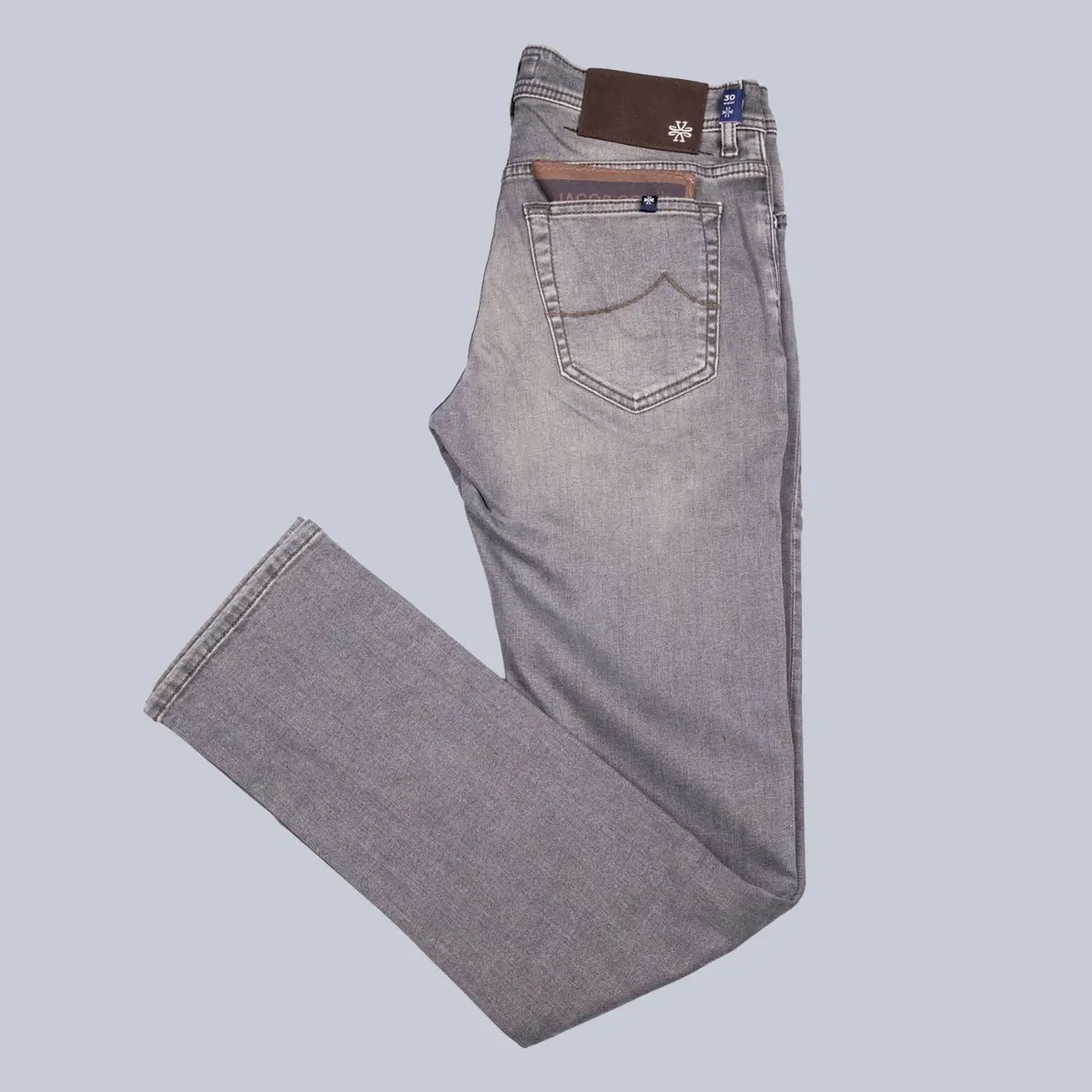 Mid Grey Denim Slim Fit Jeans 1