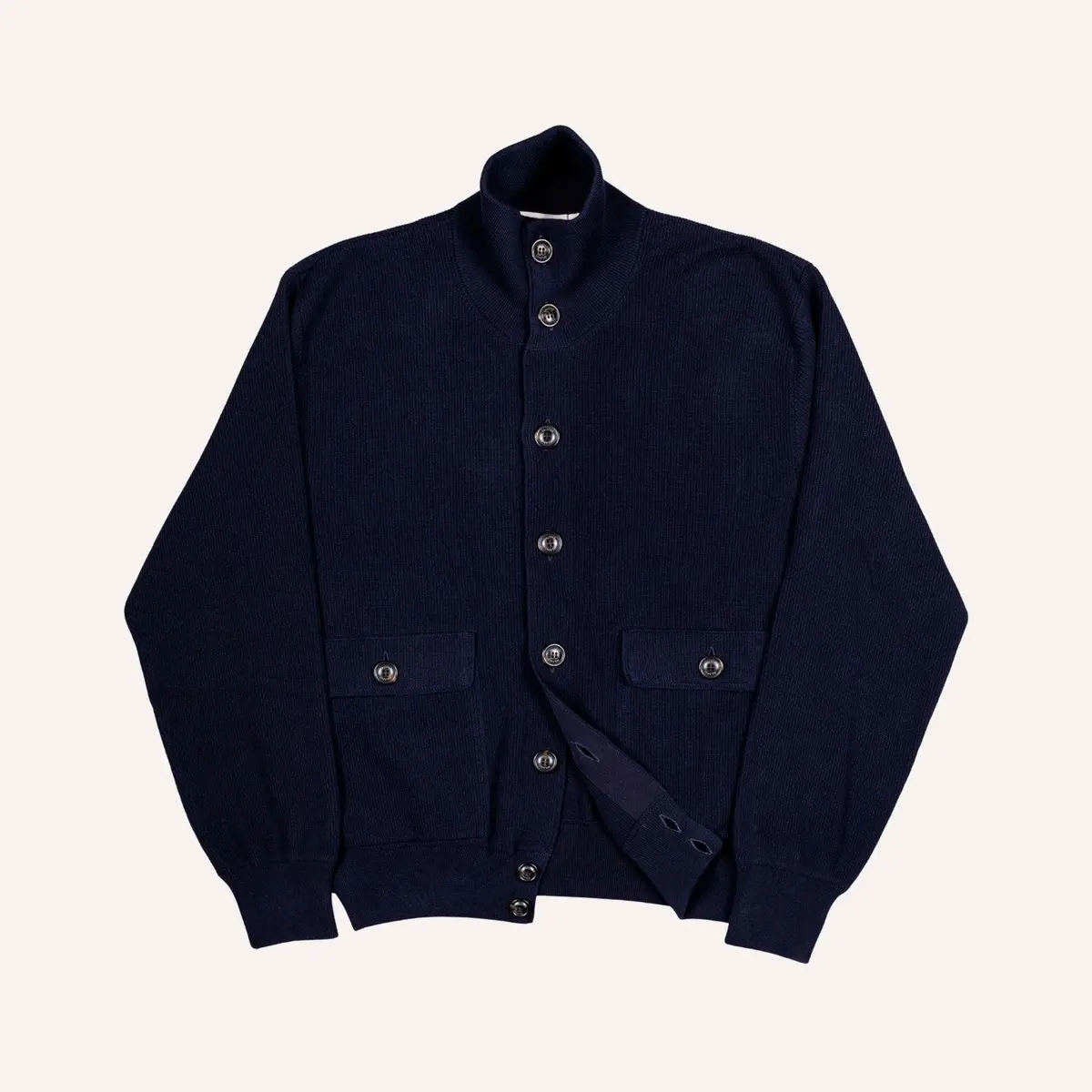 Navy Knitted Valstarino Jacket 1