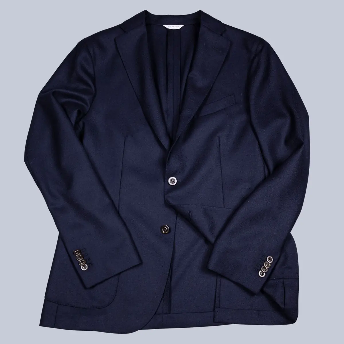 Navy Wool Hopsack K-Jacket Blazer 1