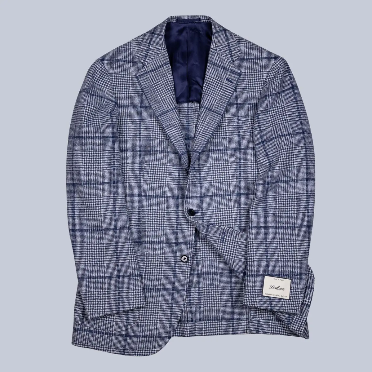 Blue Wool Glencheck Blazer 1