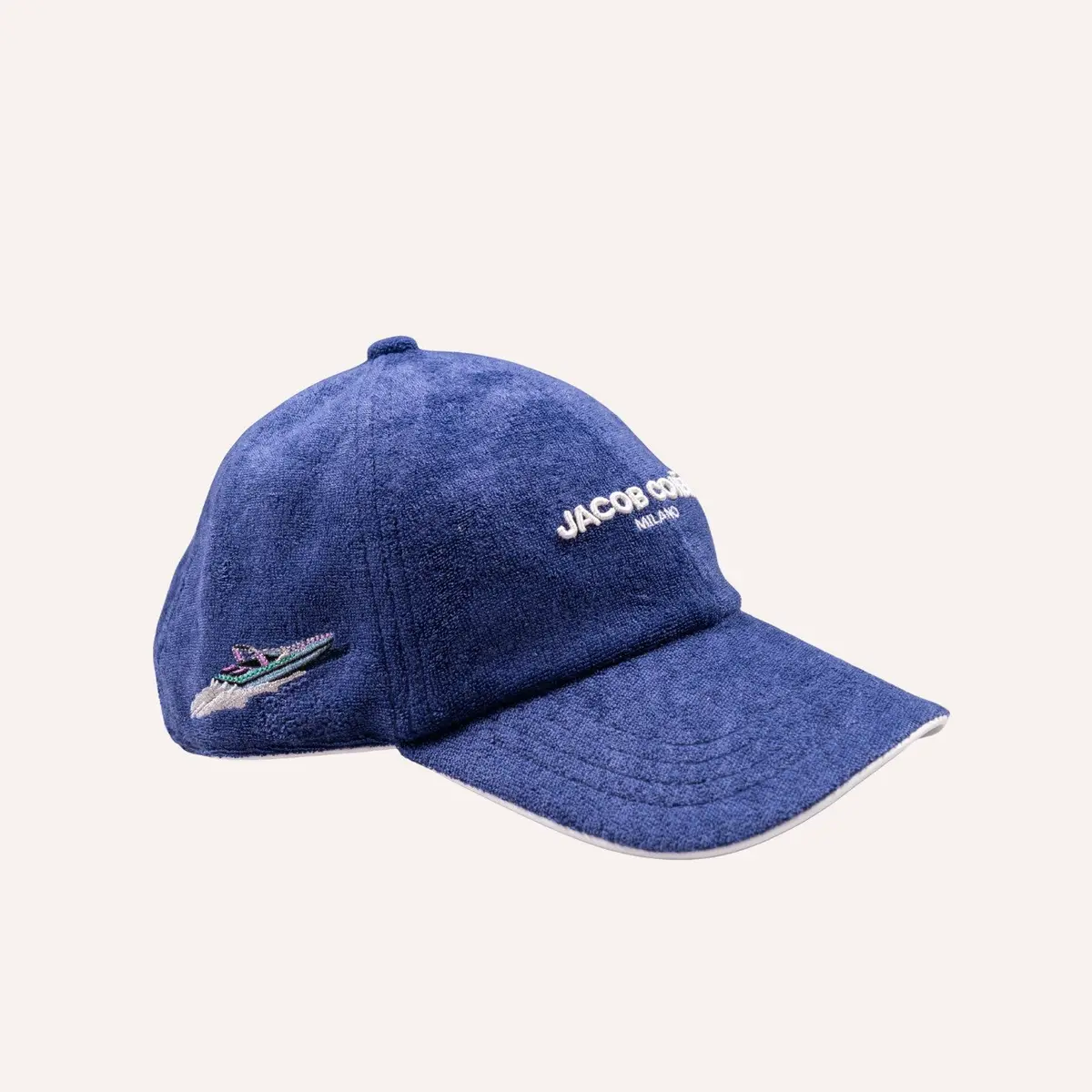 Blue Terry Beach Cap 1