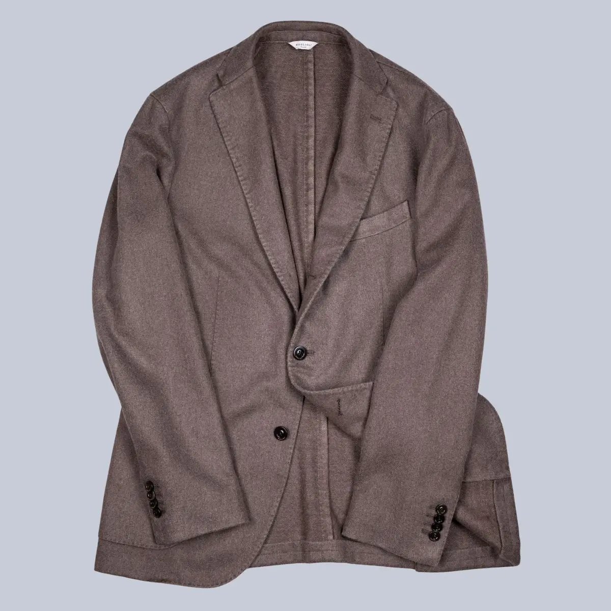Mole Brown Alpaca Wool Blend Blazer 1