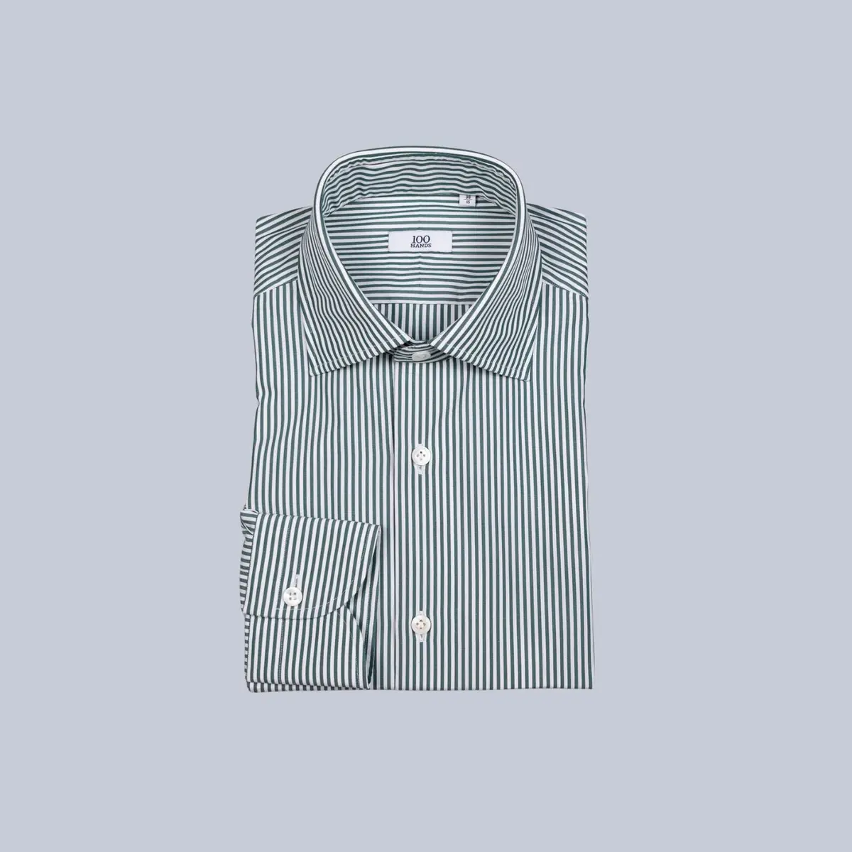 Olive Green Stripe Shirt 1