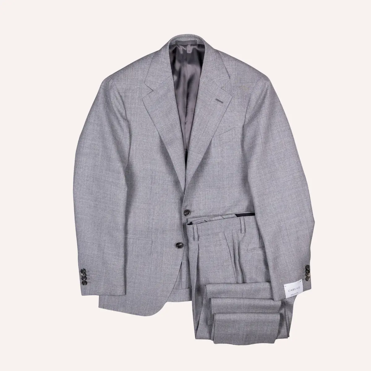Grey Melange Aida Summer Wool Suit 1