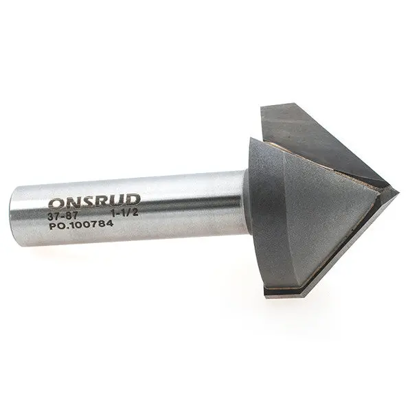 1-1/2" 90° V Flute 1