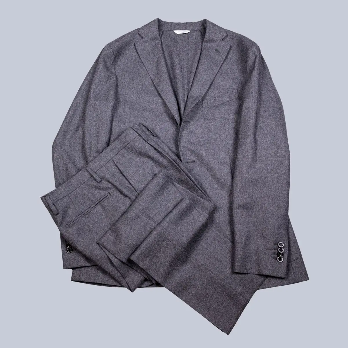 Grey Wool Flannel Suit 1