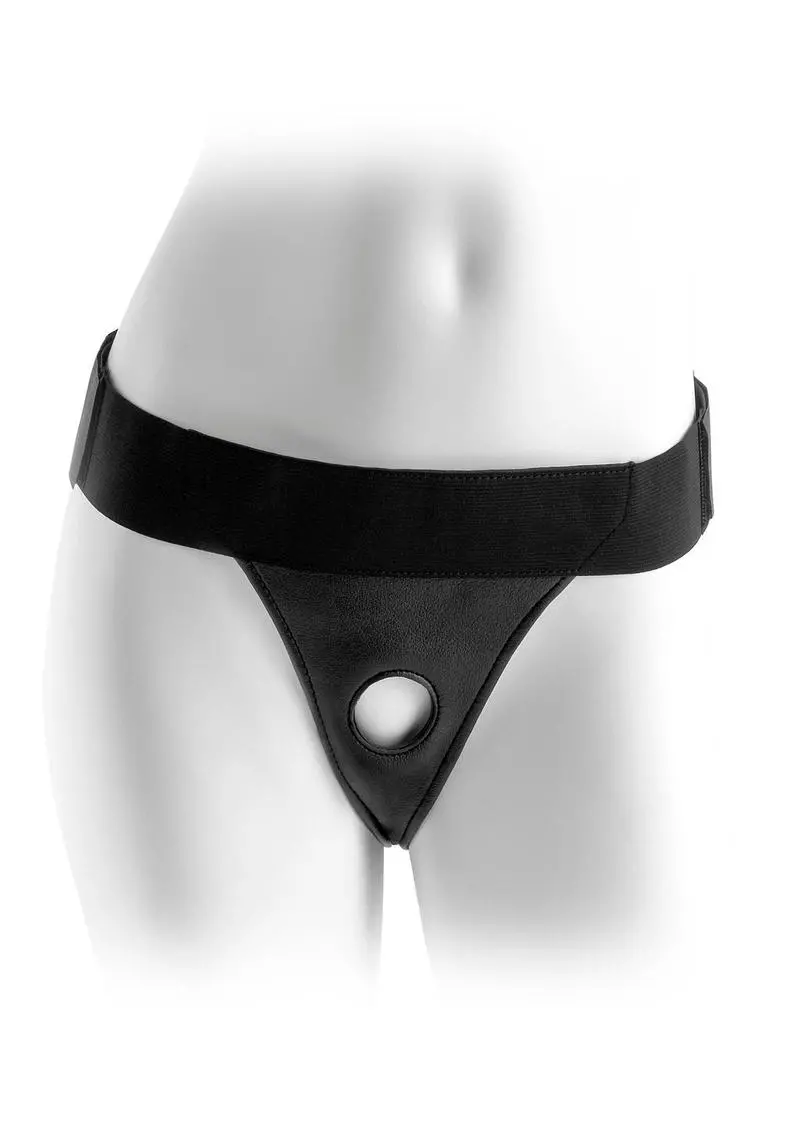 Fetish Fantasy Series Crotchless Adjustable Harness - Black 1