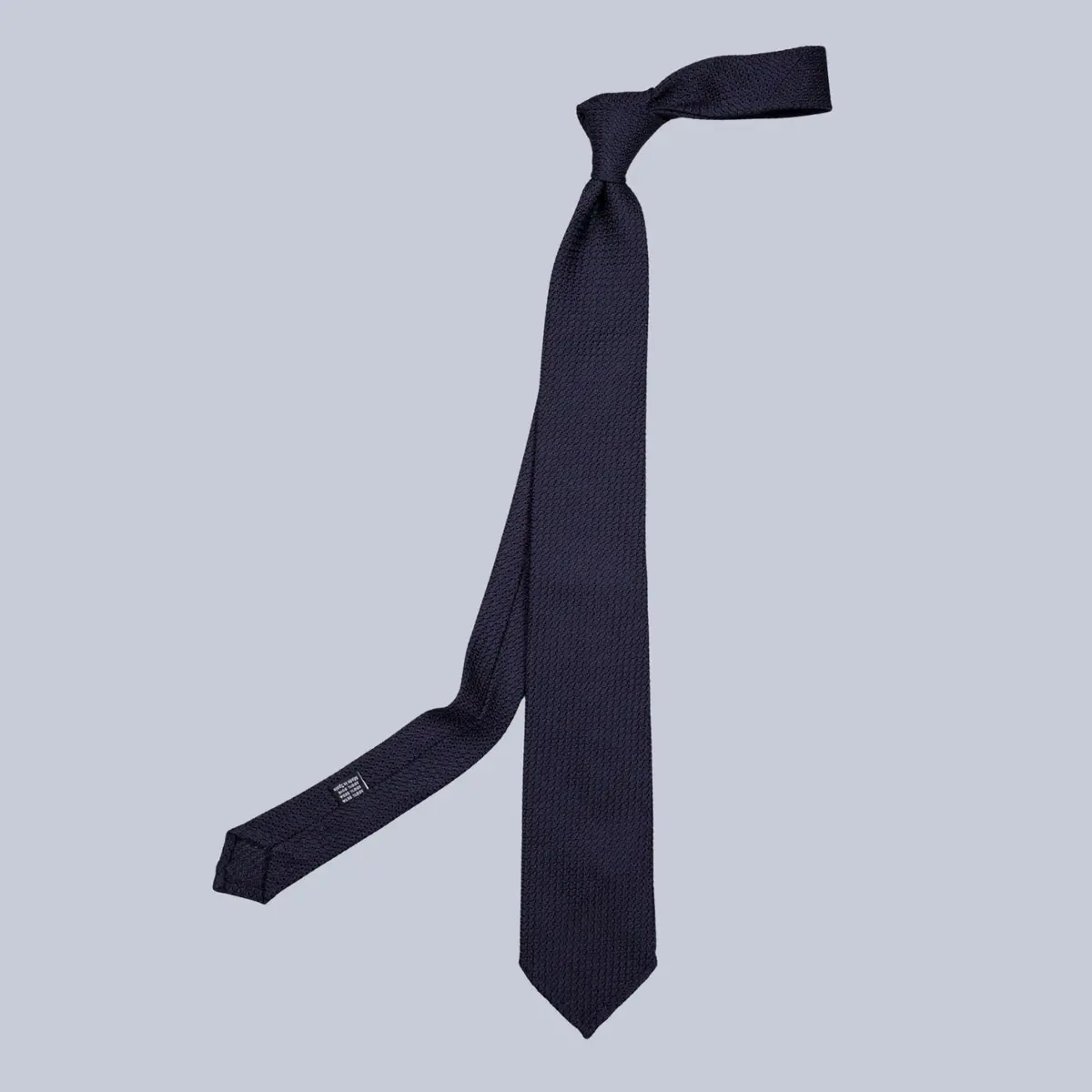 Navy Grenadine Silk Tie 1