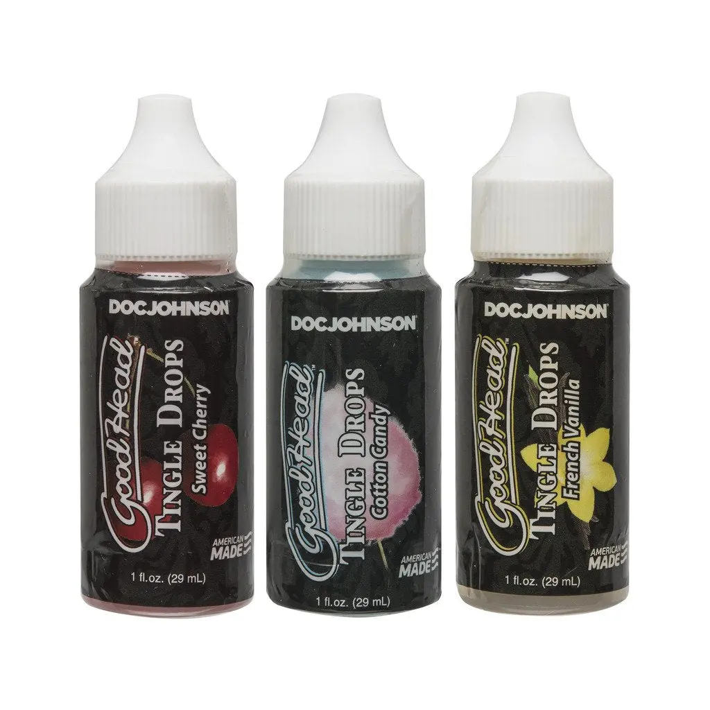 Goodhead - Tingle Drops - Sweet Cherry, Cotton Candy, French Vanilla - 3 Pack - 1 Fl. Oz. 1