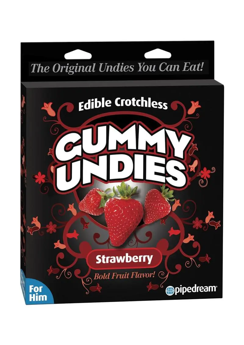 Edible Male Gummy Undies - Strawberry 1