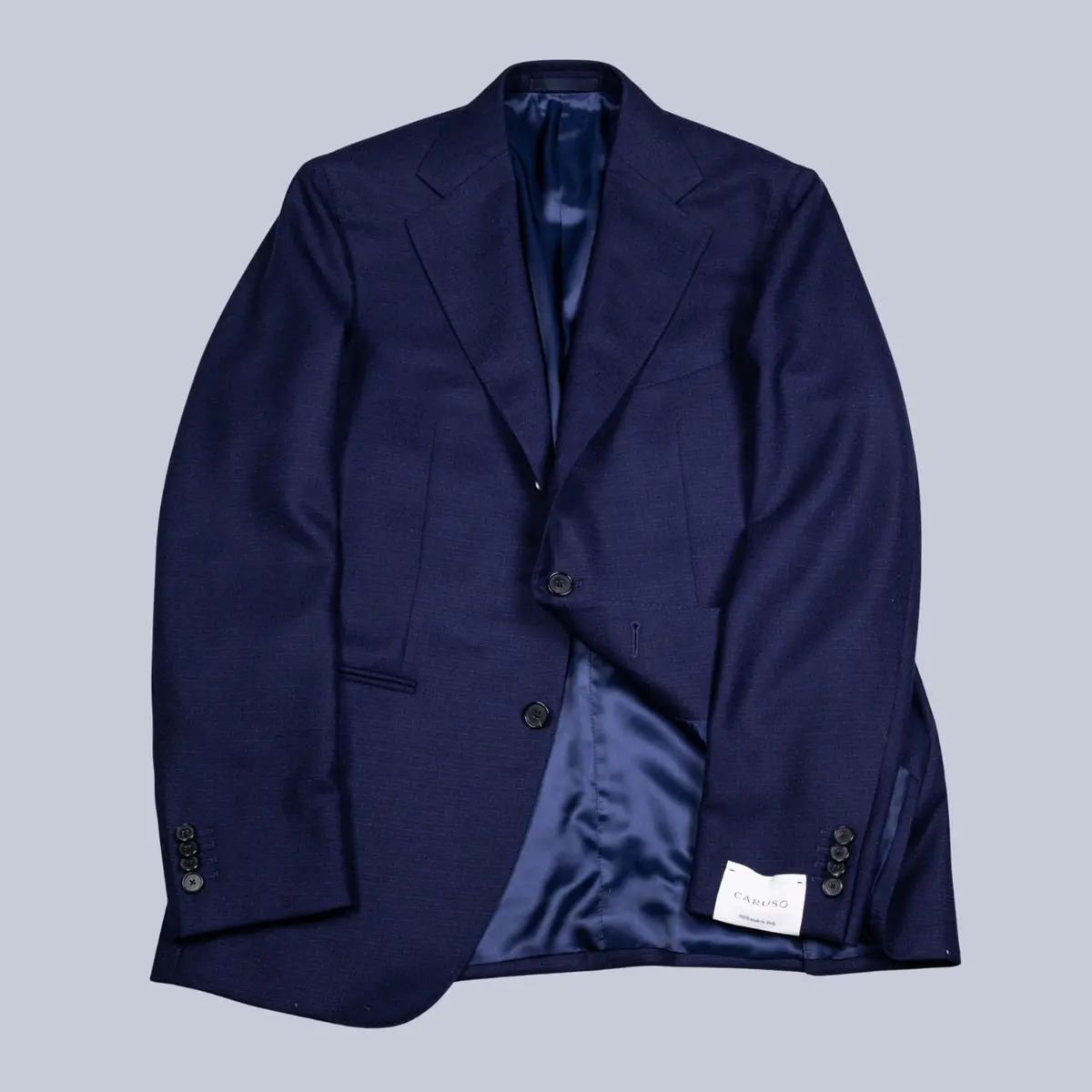 Navy Hopsack Wool Aida Blazer 1