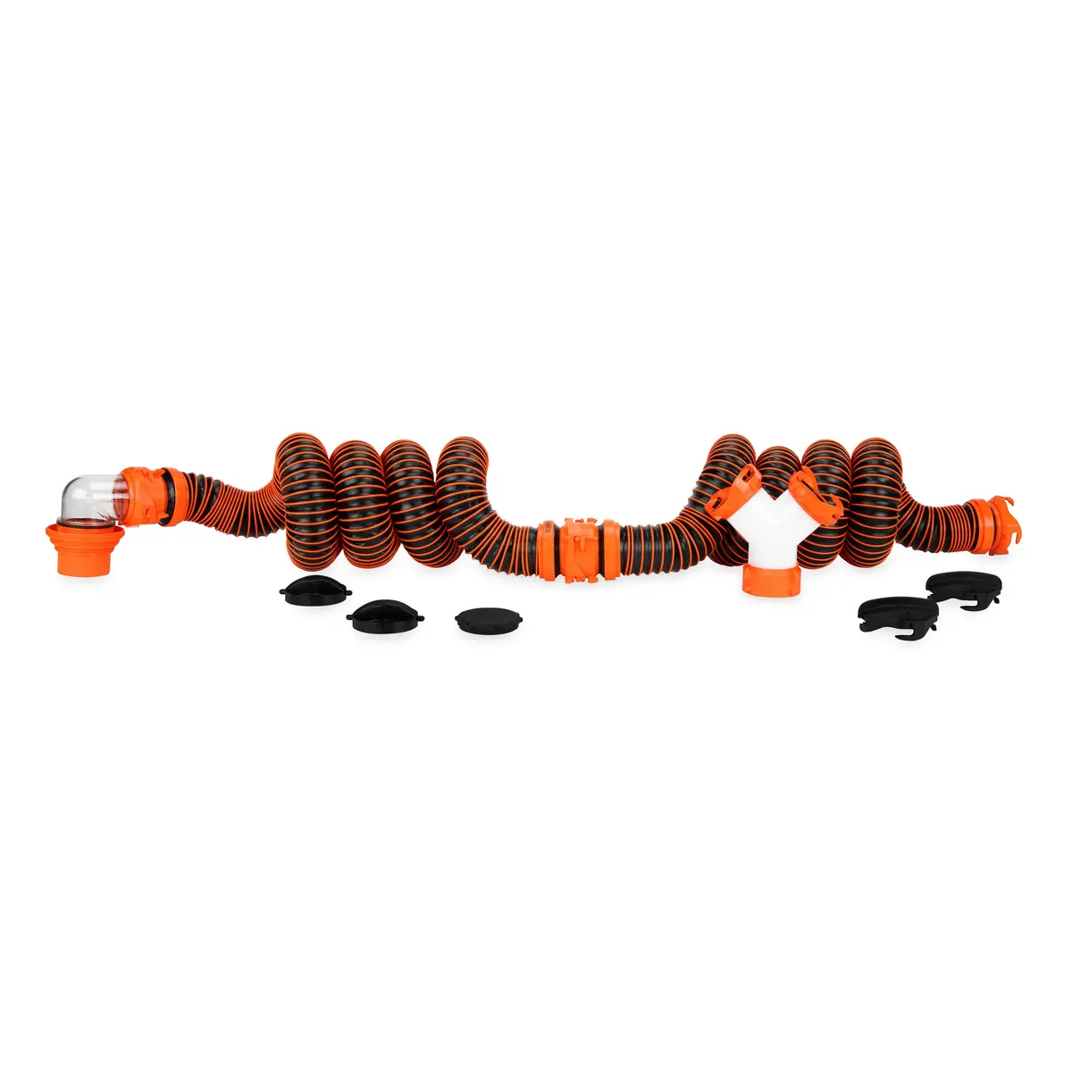 Rhinoextreme 20' Sewer Hose Kit W/4N1,Elbow, Caps, Wye, Ffp 1
