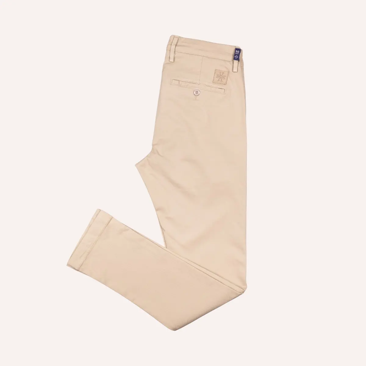 Sand Cotton Lyocell Trousers 1
