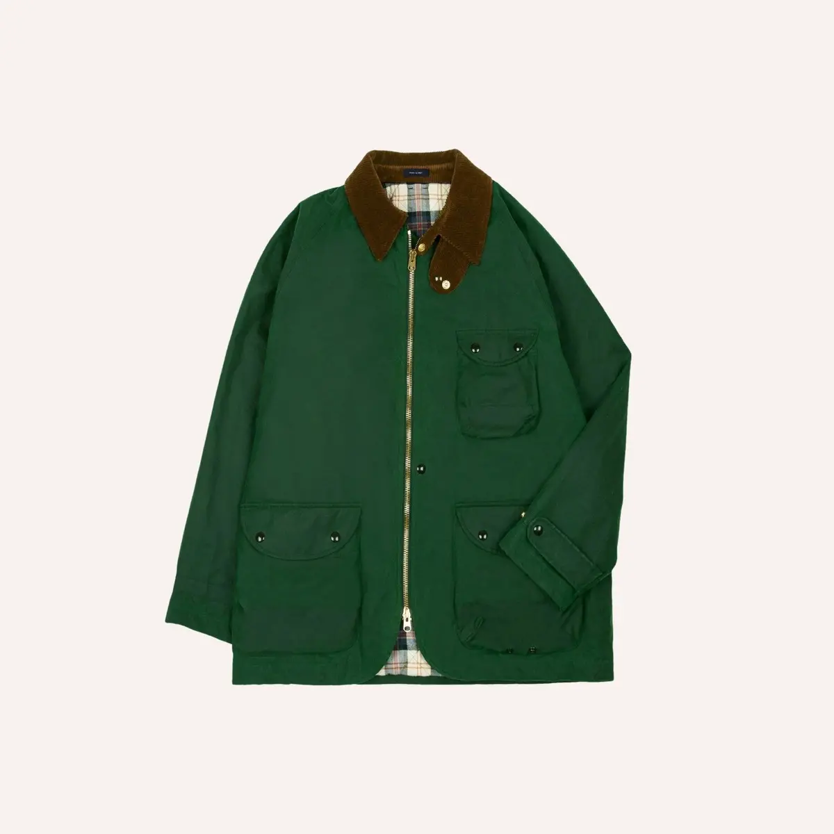 Emerald Green Waxed Coverall Jacket 1