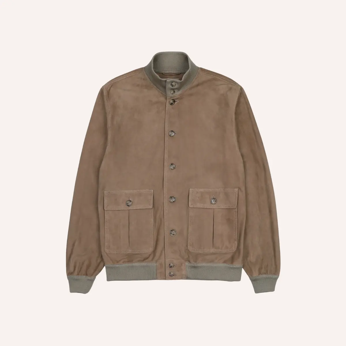 Taupe Suede Unlined Valstarino Jacket 1