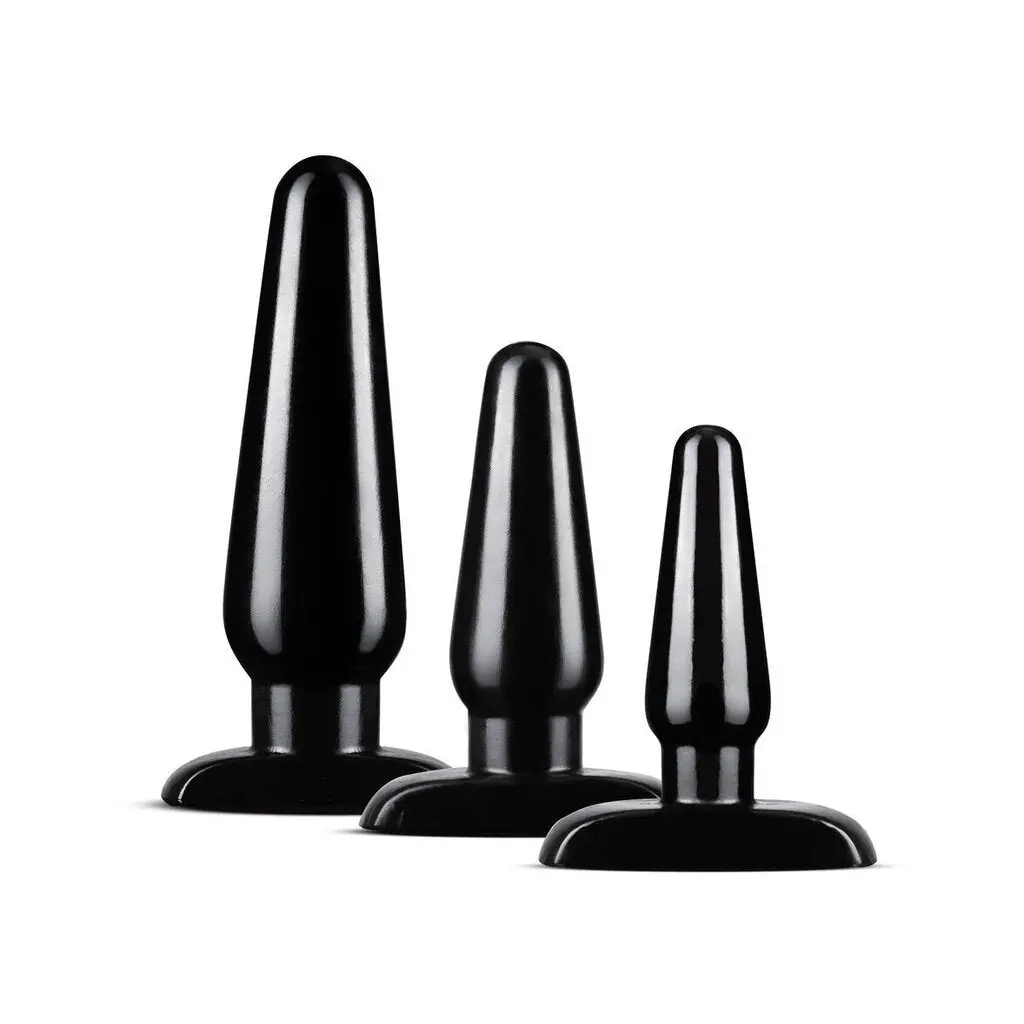 Anal Adventures - Basic Anal Plug Kit - Black 1
