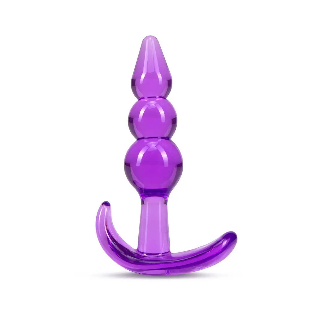 B Yours - Triple Bead Anal Plug - Purple 1