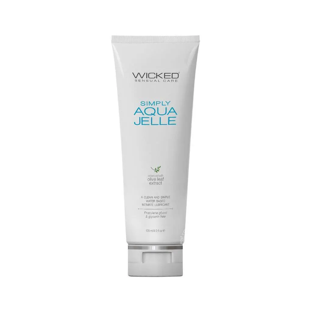 Wicked Simply Aqua Jelle Water Based Lube - 4 Oz 1