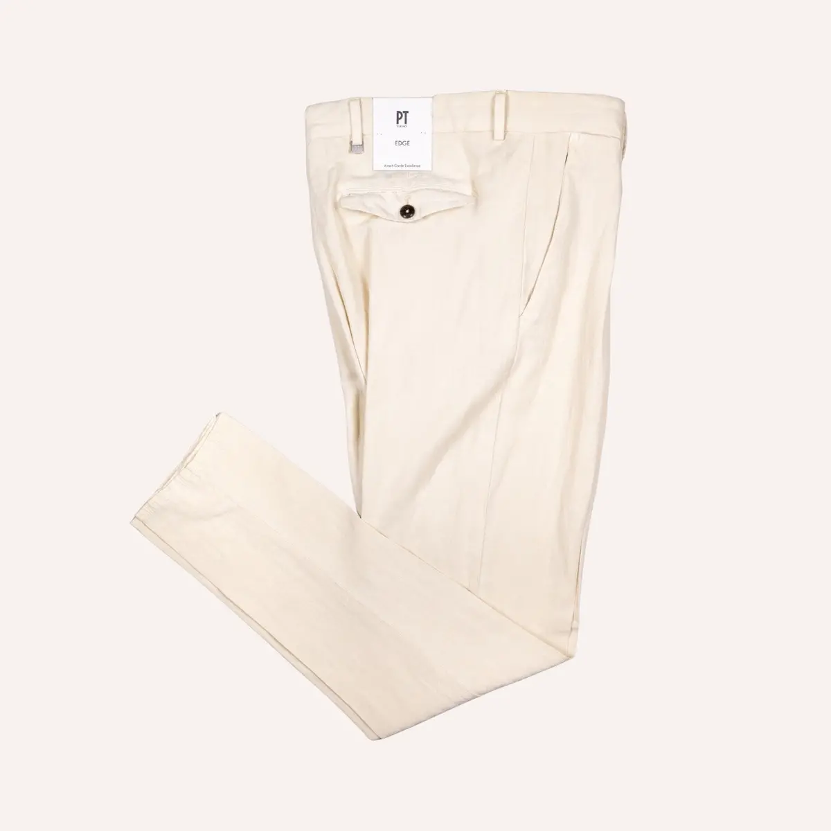 Off White Herringbone Trousers 1