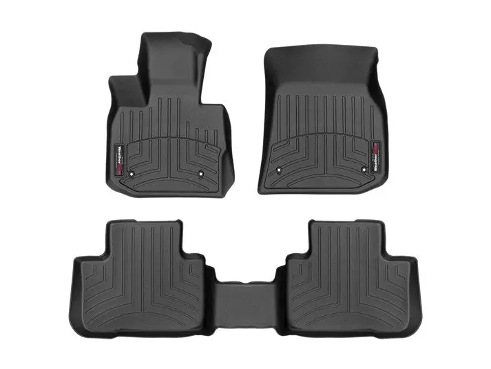 Alfombra Weathertech Bandeja Floorliner 1 Y 2 Fila Para Bmw  X3 2018-2022 X4 2019-2022 Color Negro 1