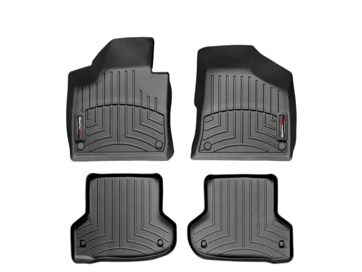 Alfombra Weathertech Bandeja Floorliner 1 Y 2 Fila Para Audi A3 2006 Al 2013 Color Negro 1