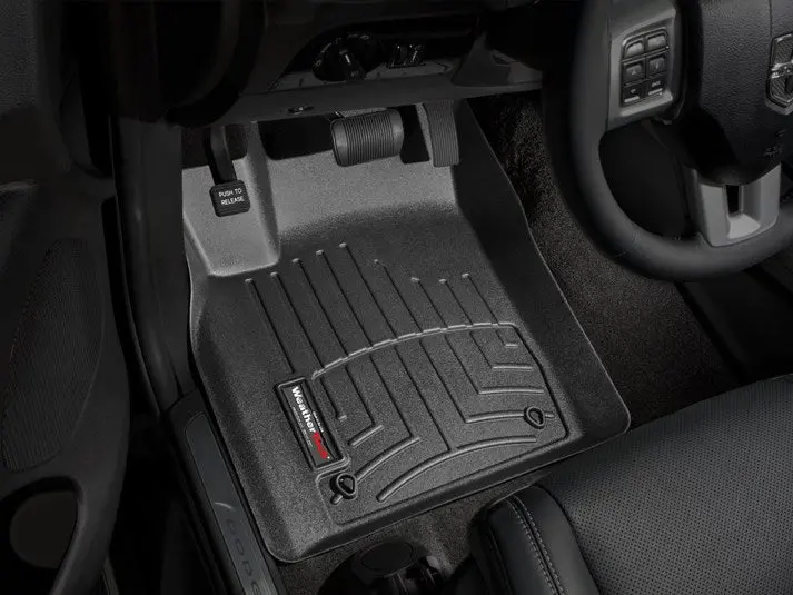 Alfombra Weathertech Para Jeep Grand Cherokee / Dodge Durango 2011-12  Kit Con Bandeja Floorliner 1Ra Y 2Da Fila En Color Negro 1