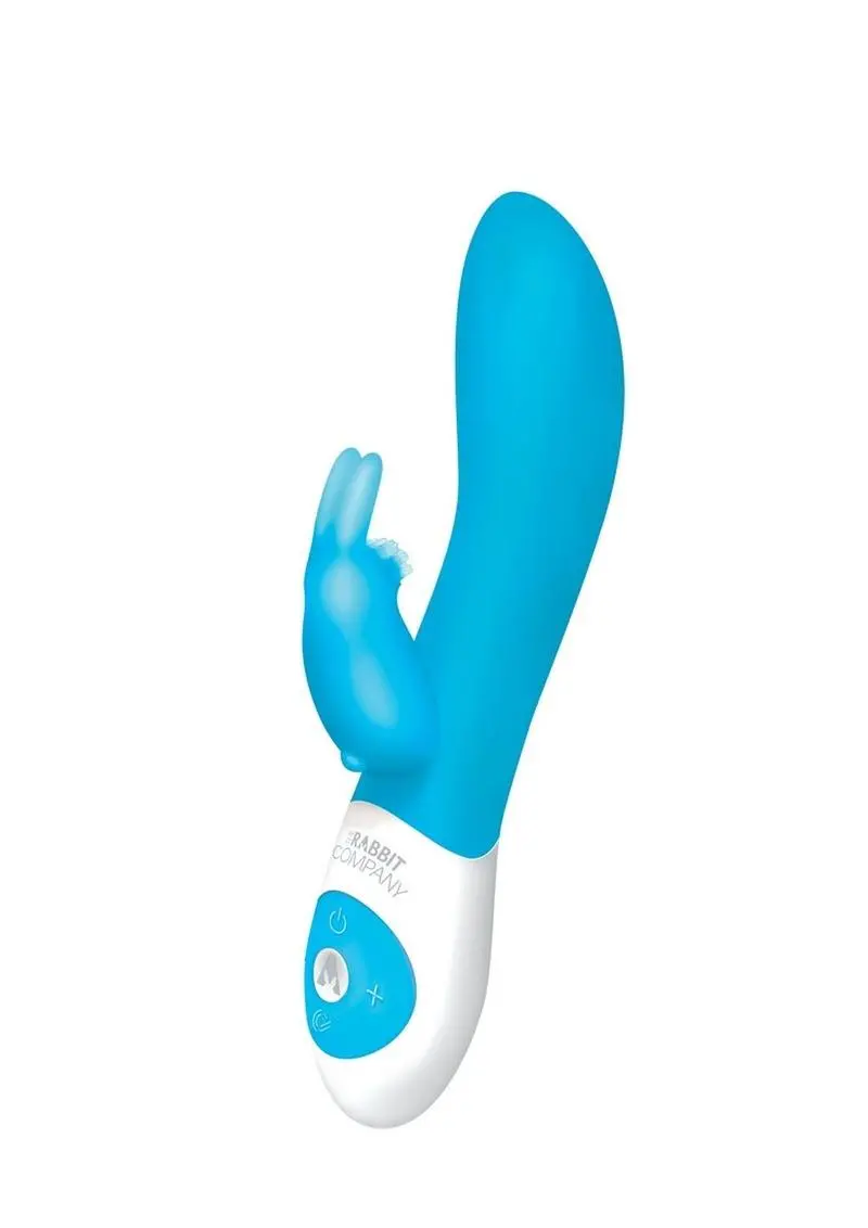 The Rabbit Company The Come Hither Rabbit Rechargeable Silicone G-Spot Vibrator - Blue 1