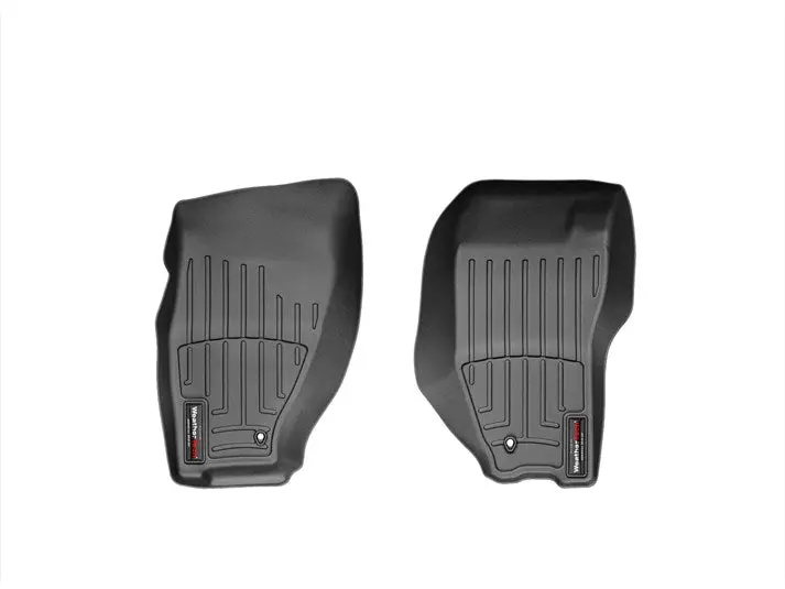 Alfombra Weathertech Para Jeep Liberty 2008-12  Kit Con Floorliner 1Ra Y 2Da Fila En Color Negro 1