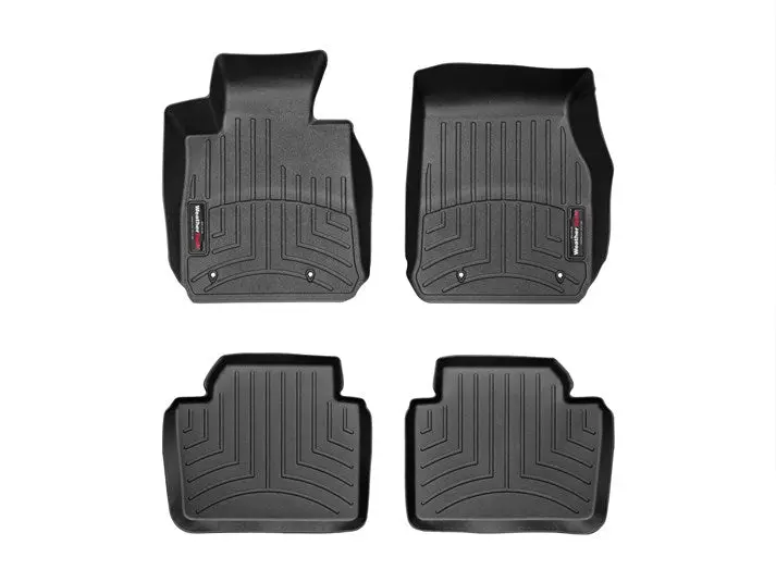 Alfombra Weathertech Bandeja Floorliner Para Bmw Serie 3 Color Negro  2012-2018 1