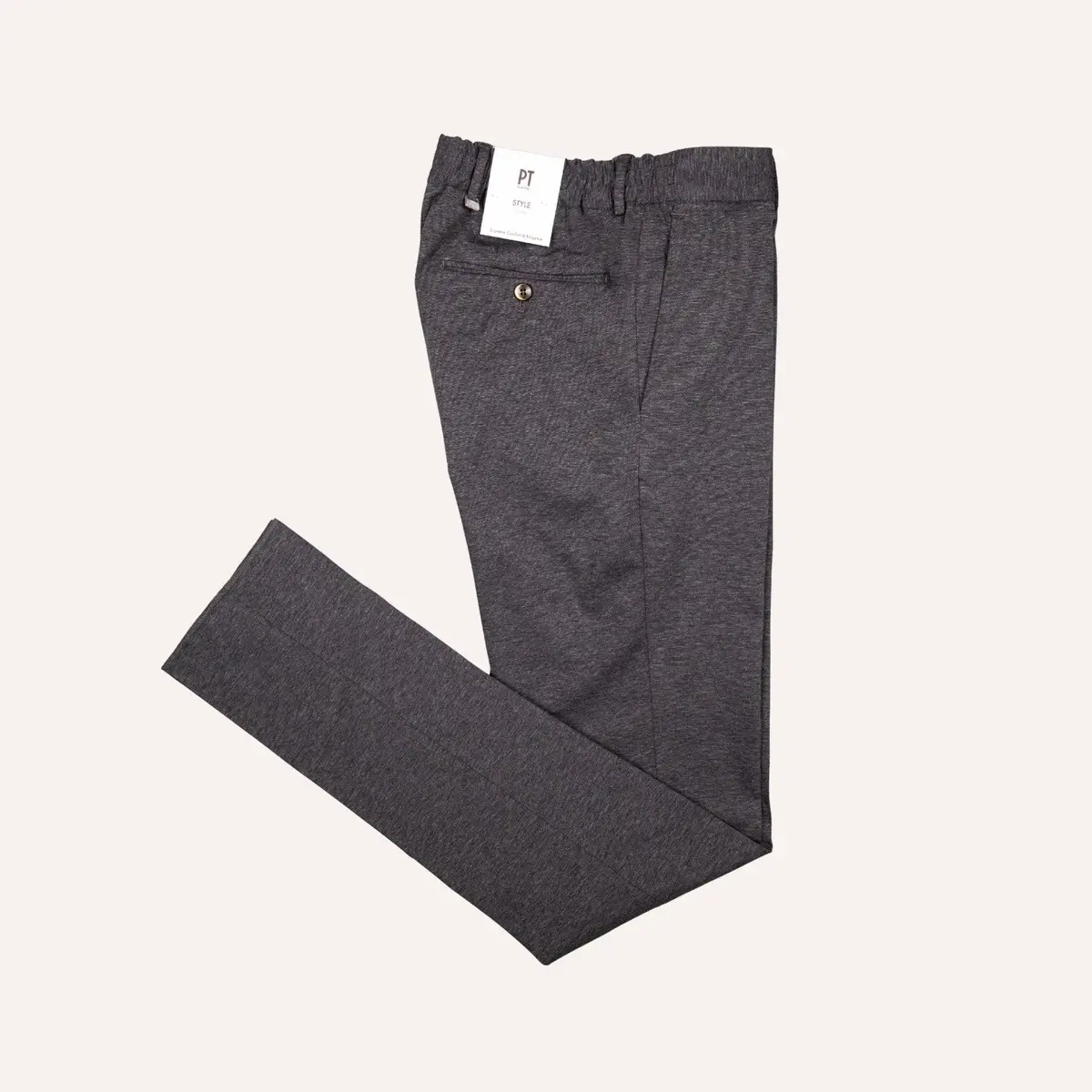 Grey Melange Travel Trouser 1