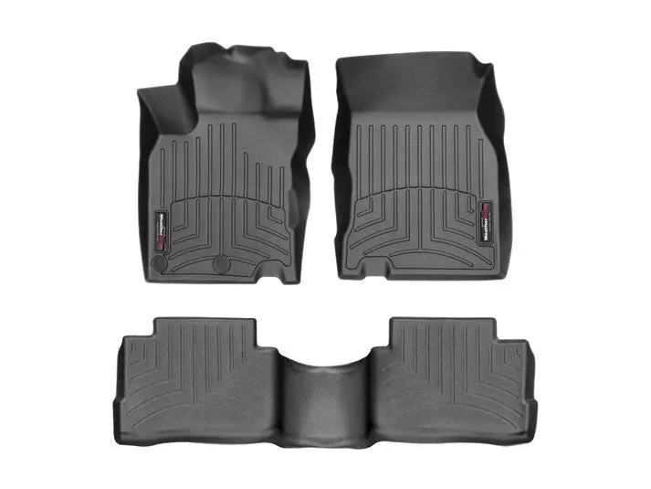 Alfombra Weathertech Para Nissan Qashqai 2014 En Adelante. Incluye: Kit Con Floorliner 1Ra Y 2Da Fila En Color Negro. 1