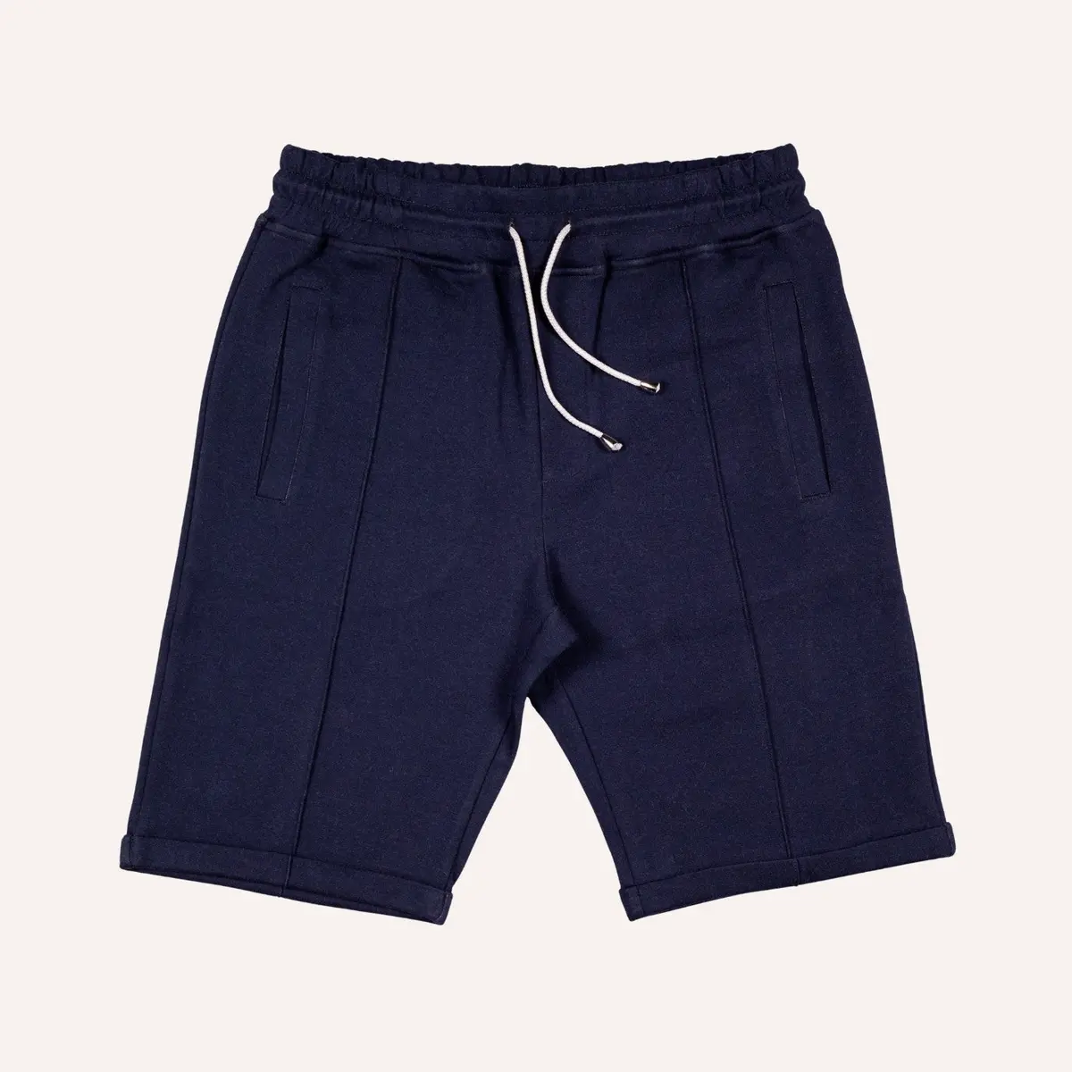 Navy Cotton Jersey Weekend Shorts 1