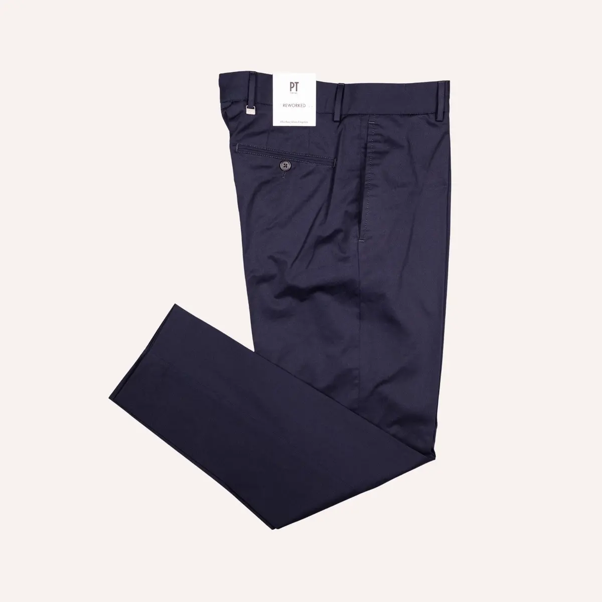 Navy Cotton Stretch Chino Reworked 1