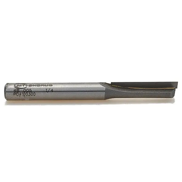 1/4" Carbide Tipped One Flute Straight V Flute 1