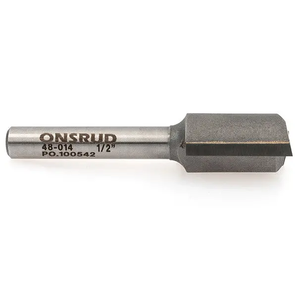 1/2" Two Flute Straight V Flute 1