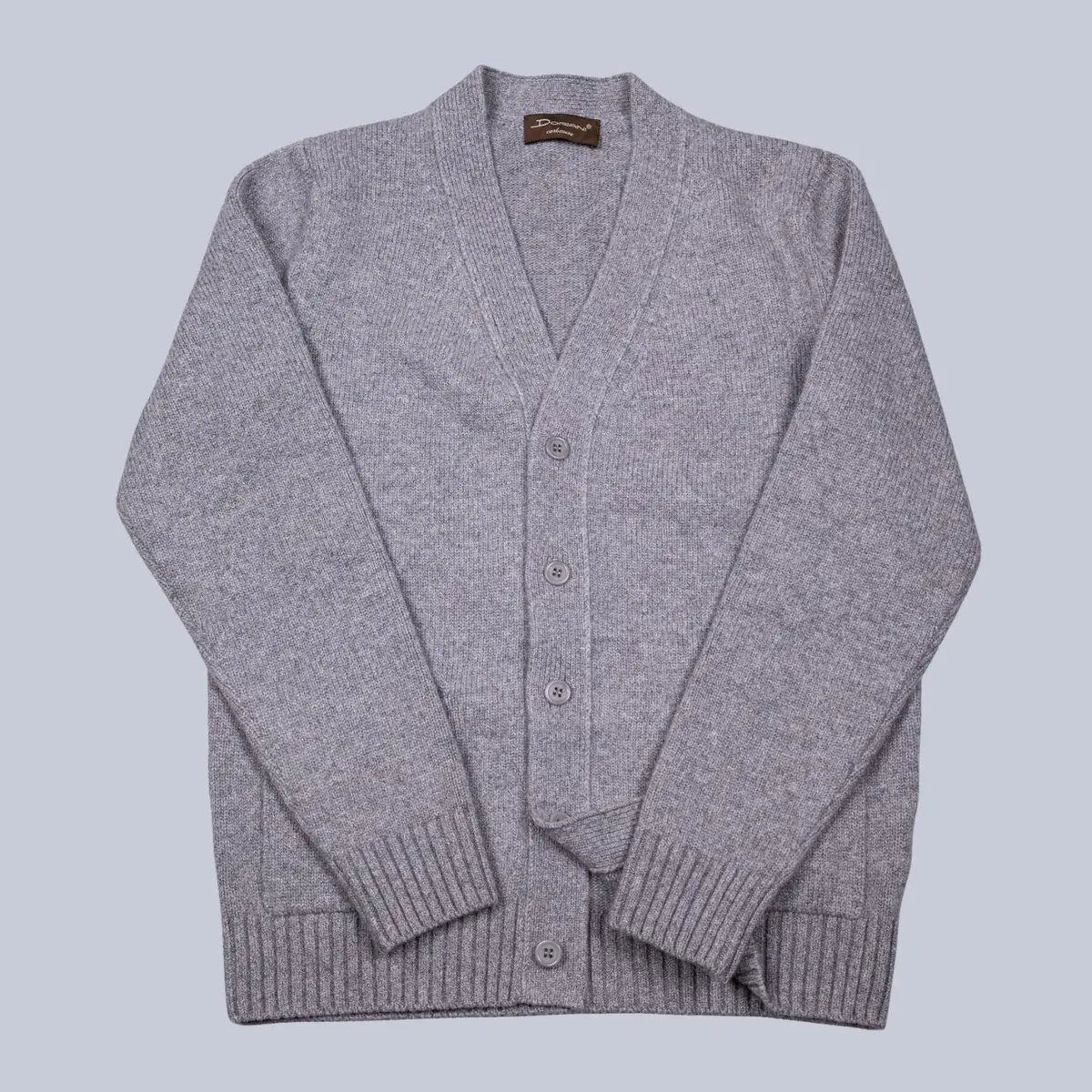 Grey Cashmere Cardigan 1